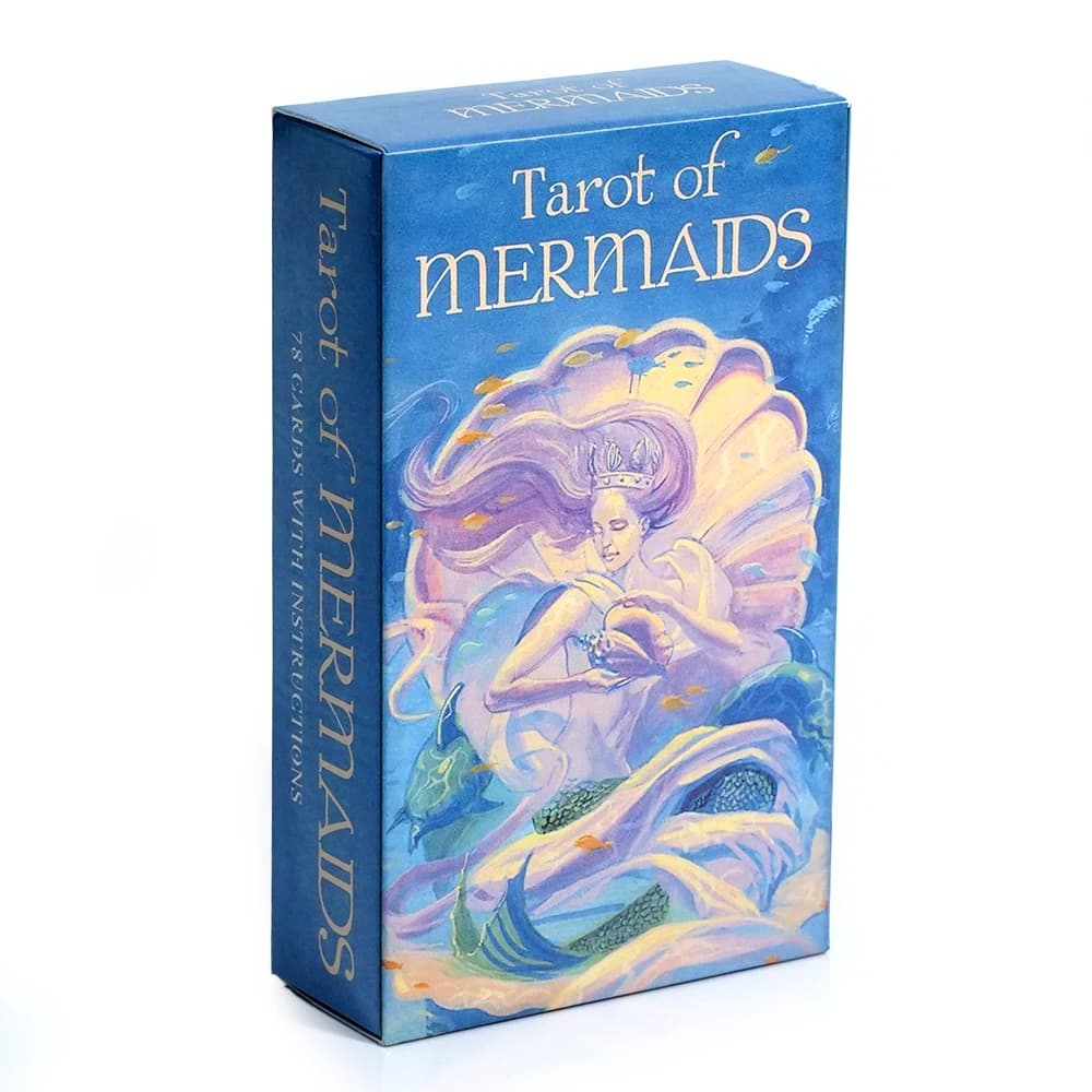 Tarocchi delle sirene da 10,5 * 6,2 cm Le creature belle e sensuali hanno il fascino ambigioso 78 pezzi di carte Rider Waite System