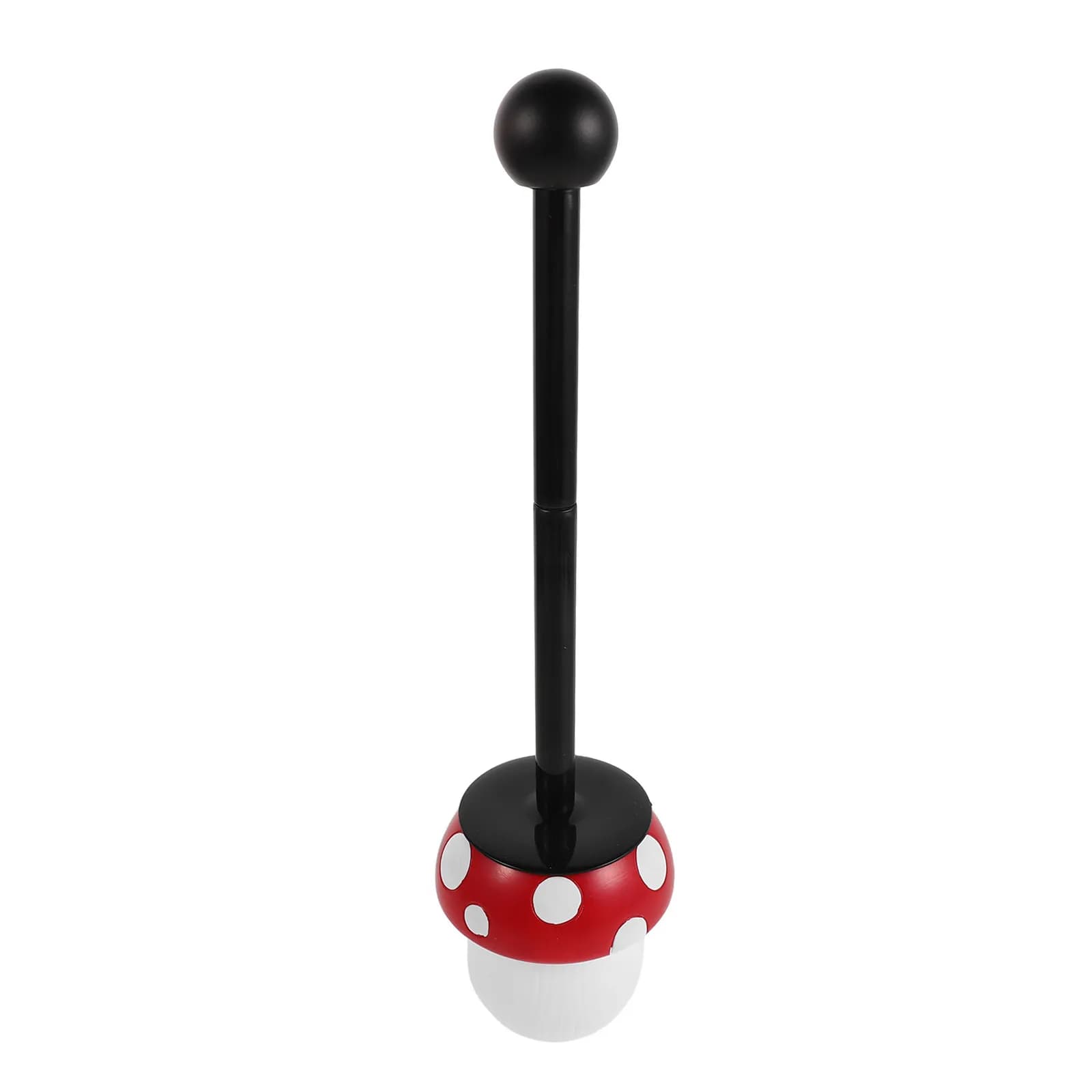 Mushroom Toilet Brush Long Handle Toilet Bowl Cleaner Brush with Replaceable Head Standing Base Bathroom Cleaning Tool Restroom