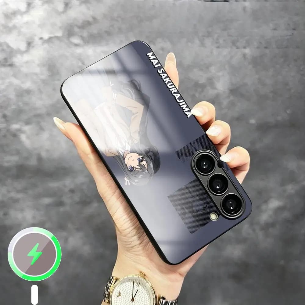 CUTE Sakurajima Mai beauty Phone Case For Samsung S26 S25 S24 S23 S22 S21 Plus Ultra Fold A Glass Magnetic Case