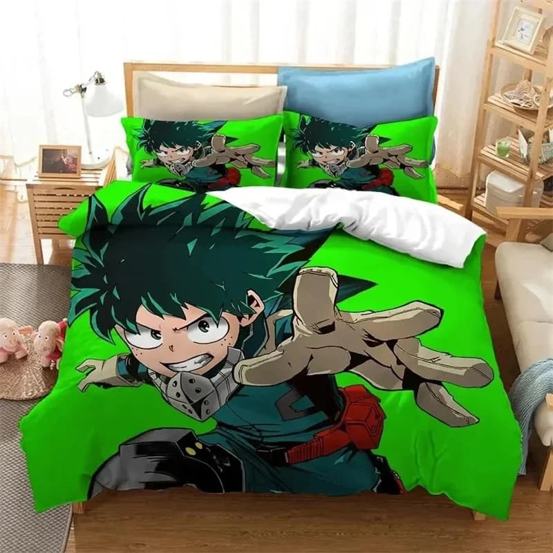 Anime 3D Print My Hero Academia Shoto Todoroki Bedding Set Duvet Cover Bed Set Quilt Cover Pillowcase Comforter King Queen Size