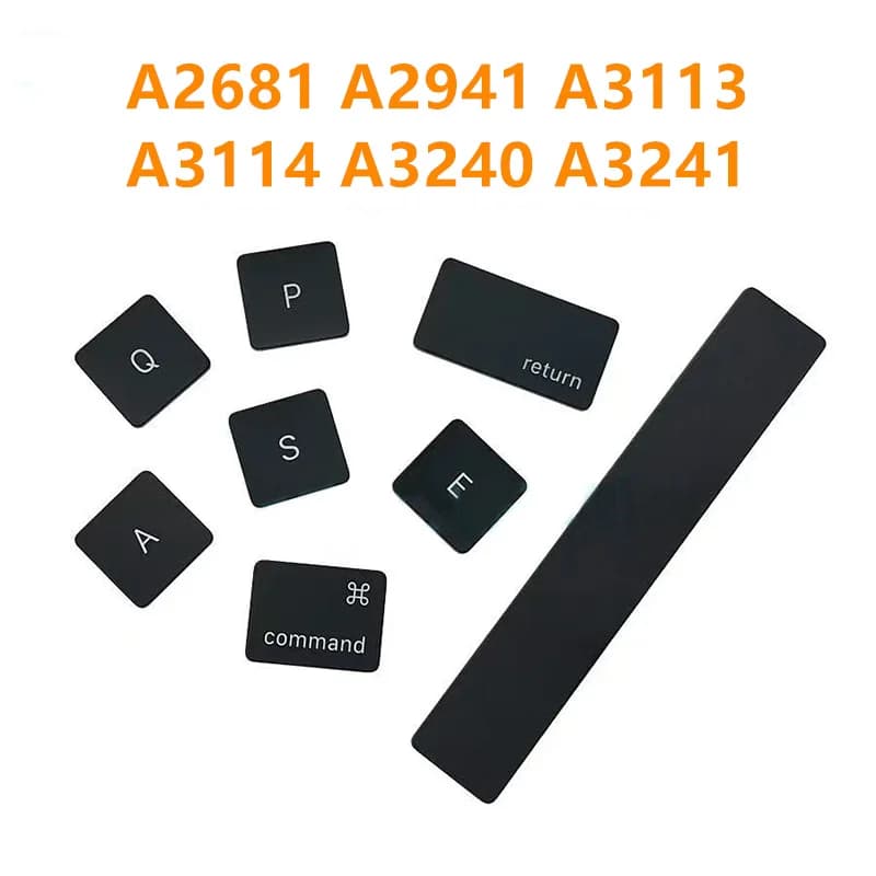 Nuovo Tasto Nero per Macbook Air 13\" 15\" A2681 A2941 A3113 A3114 A3240 A3241 Copritasto Anni 2022-2025