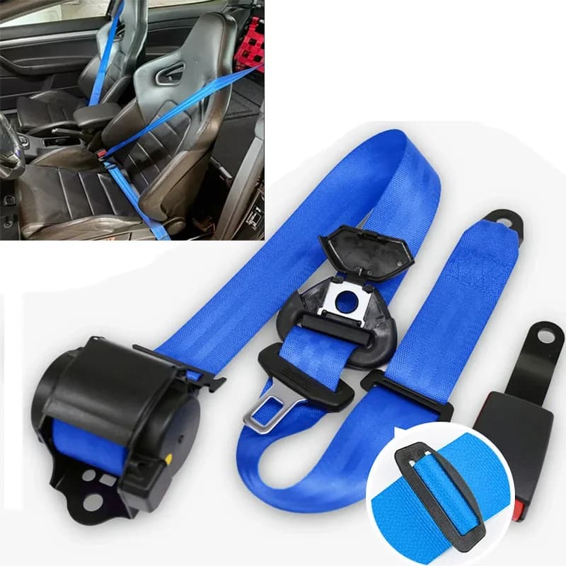 Cintura di sicurezza automatica universale a tre punti per tappo auto distanza limite fibbia Clip fermo cintura di sicurezza regolabile con serratura a camma