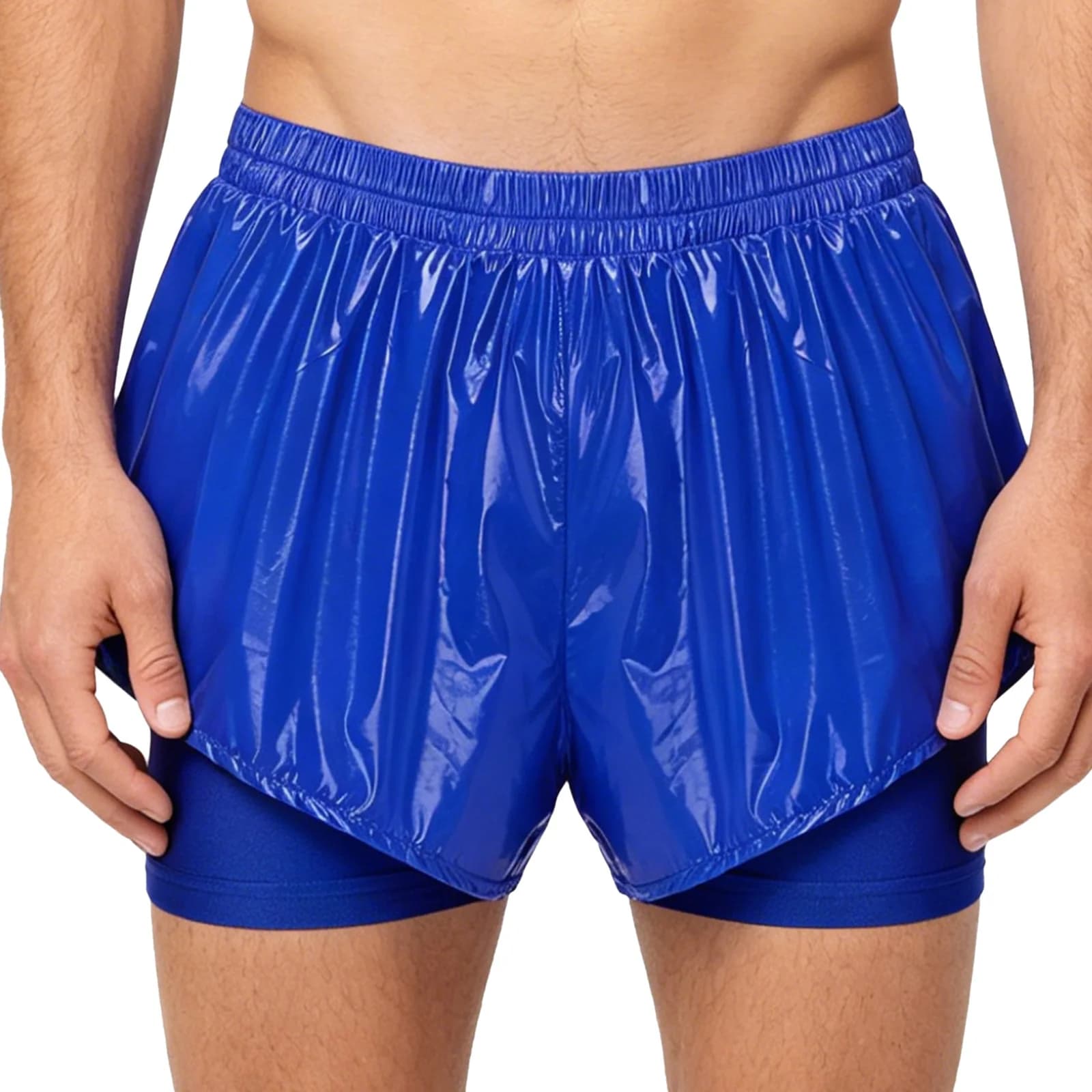 Pantaloncini da uomo a doppio strato impermeabili con pantaloncini di sicurezza integrati, ideali per surf, kayak e stand up paddle