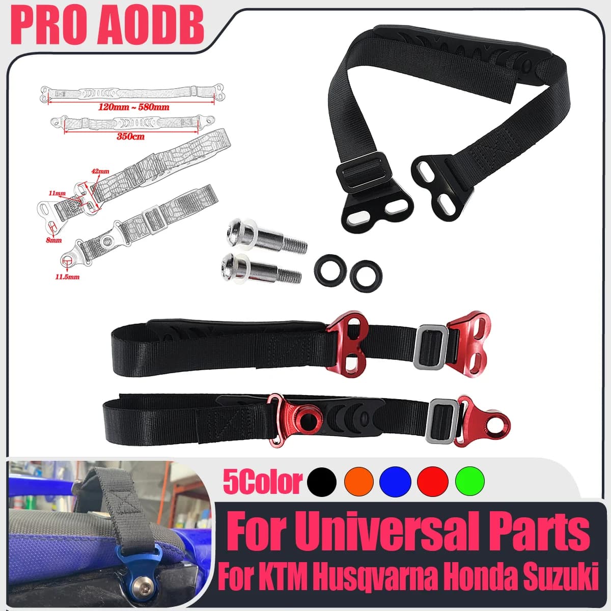 Accessori Moto per HONDA YAMAHA KAWASAKI SUZUKI, Cinghia di Sollevamento Posteriore CNC C1 per Sedile Enduro