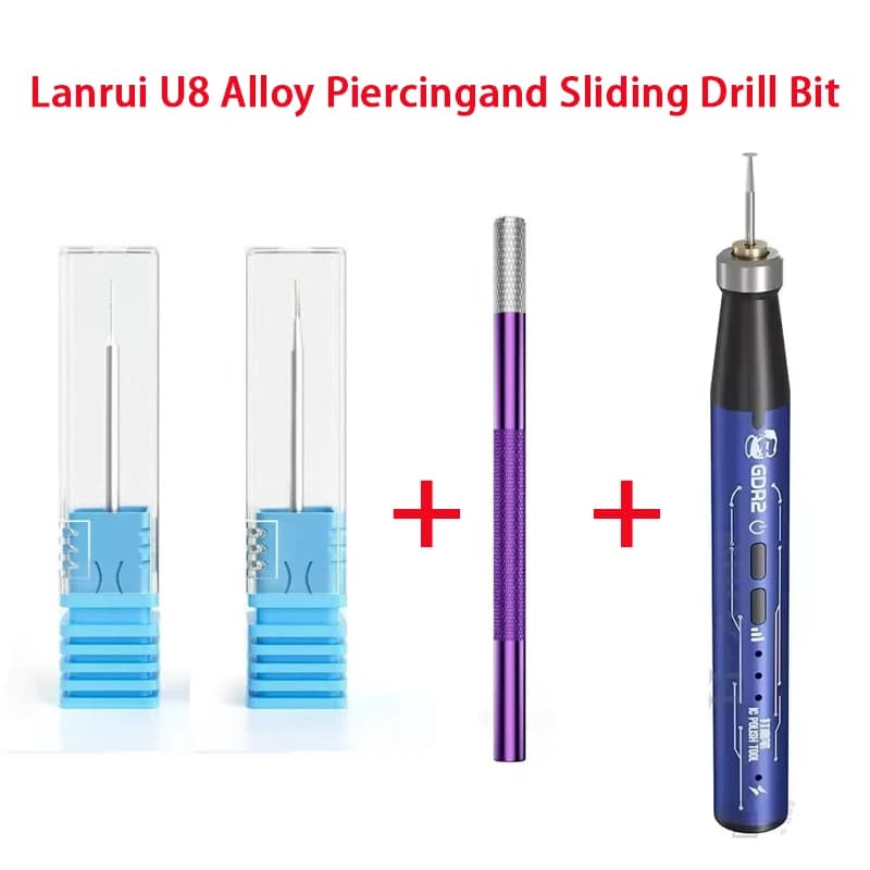 Lanrui U8 Rimuovi rapidamente le viti scivolate Piercing in lega e punta da trapano scorrevole MECCANICO GDR2 Penna per lucidatura elettrica multifunzione