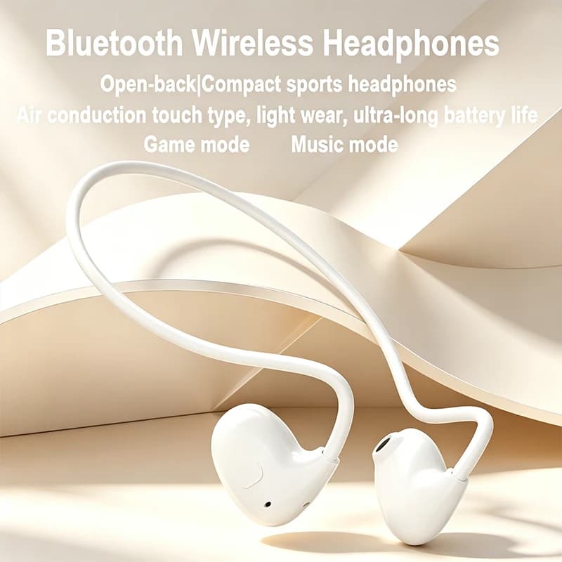 Auricolari Bluetooth VV4, Cuffie Wireless Bluetooth 5.3 a Conduzione Aerea, Impermeabili, Stereo, per Sport