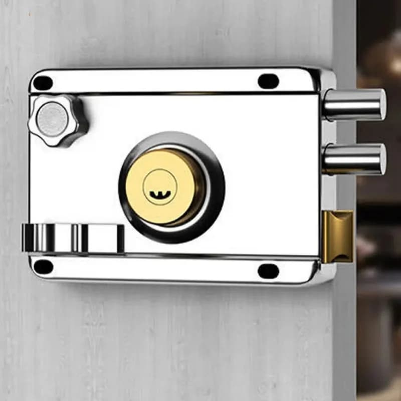 Antique Style Heavy-Duty Padlock Universal Smooth Lock Gear With Key Household Front Door Security Lock Accessories