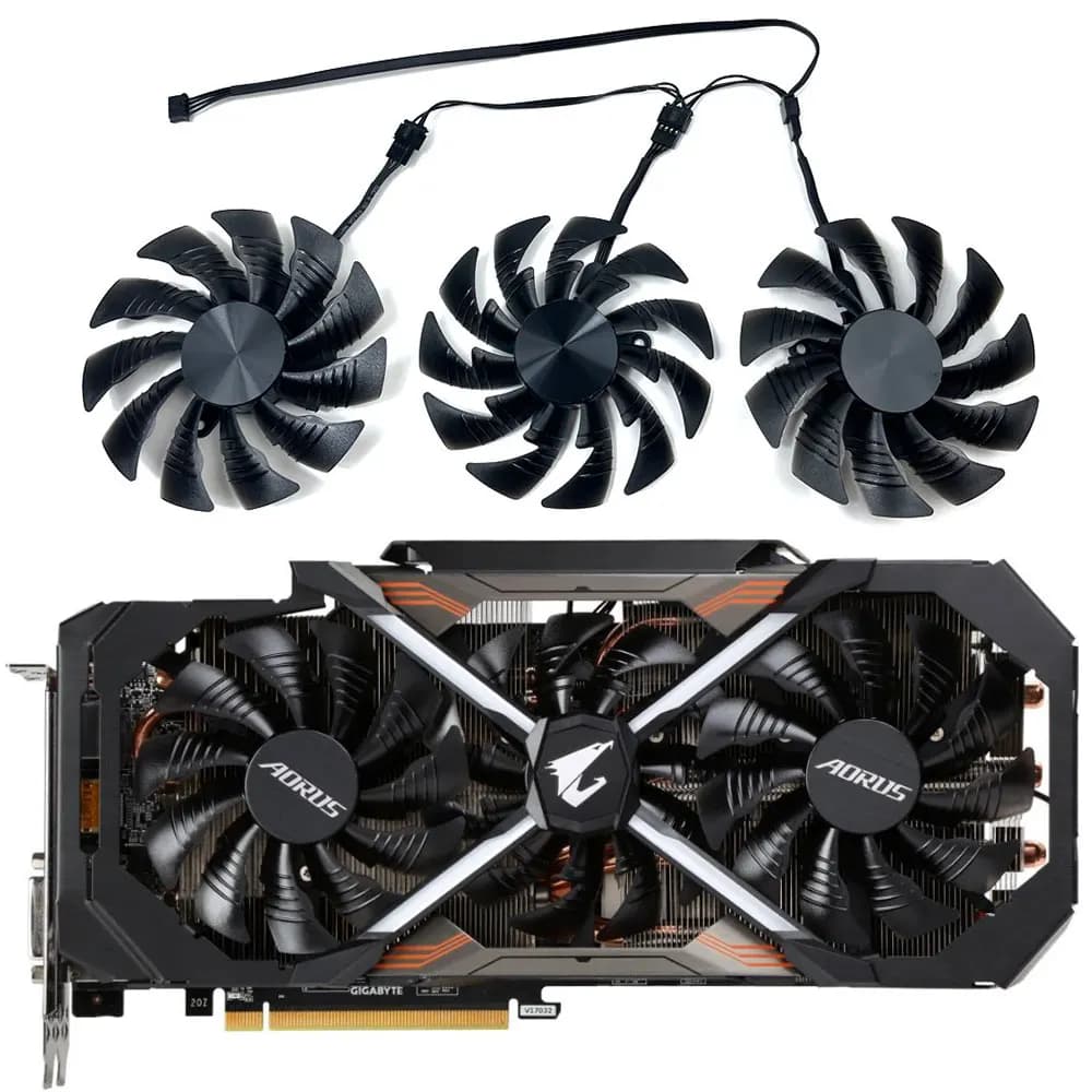 Nuova ventola T129215BU AORUS GTX 1080 Ti GPU, per GIGABYTE AORUS GeForce GTX 1080Ti, GTX 1080, 1070, GV-N108TAORUS ventola di raffreddamento della scheda Video