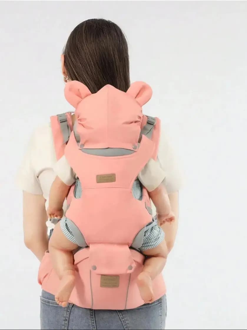 Marsupio, marsupio 6 in 1 certificato di sicurezza AOMI da neonato a bambino, seggiolino per neonati staccabile regolabile Carrie
