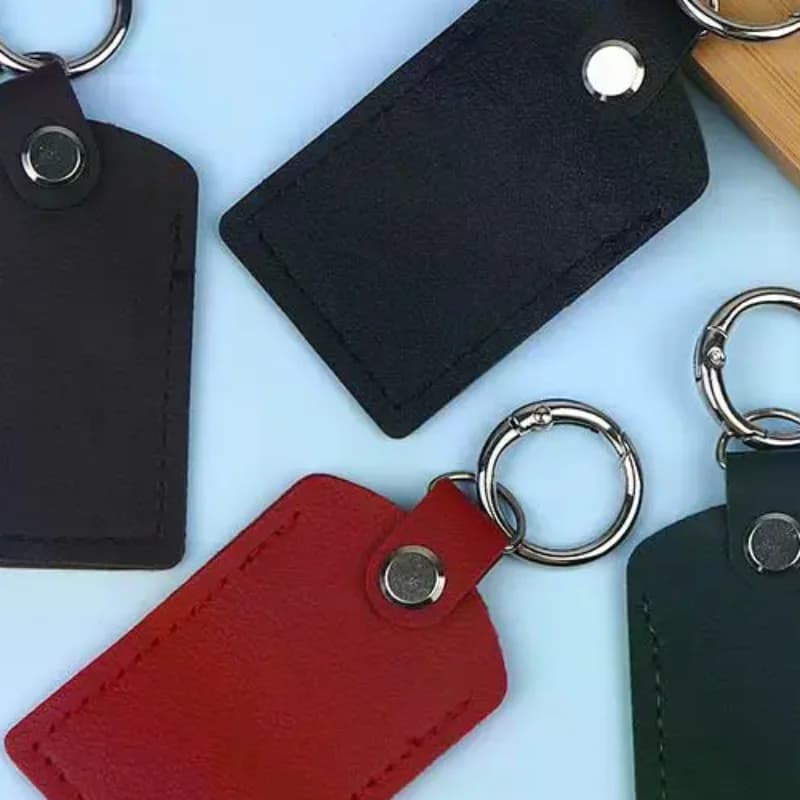 Leather Bag Case For Chameleon Ultra Accessories NFC Smart Access Card Sleeve Case Genuine Leather Keychain IC Card Bag
