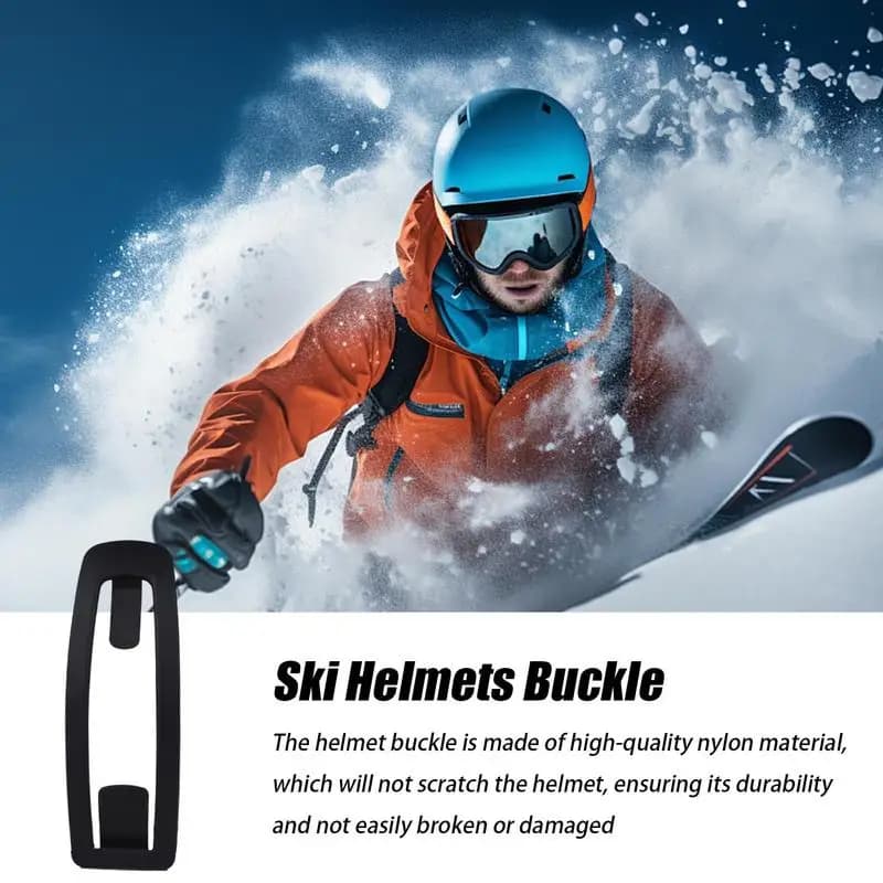 Caschi da sci Clip Cappello Fibbia Chiusura Casco flessibile Parte di ricambio Chiusura Elementi di fissaggio Occhiali multiuso Scatta per l'inverno all'aperto