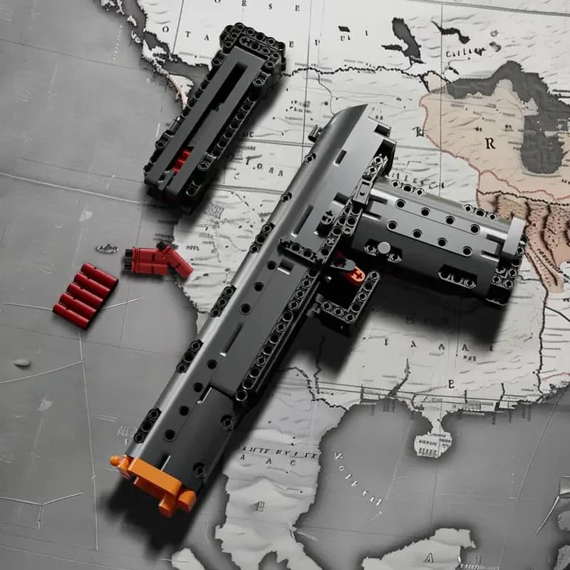 Mould King 14004 Kit di Costruzione Desert Eagle in Scala con Grilletto Funzionale, Modello da Collezione per Adulti e Adolescenti, Regalo Educativo