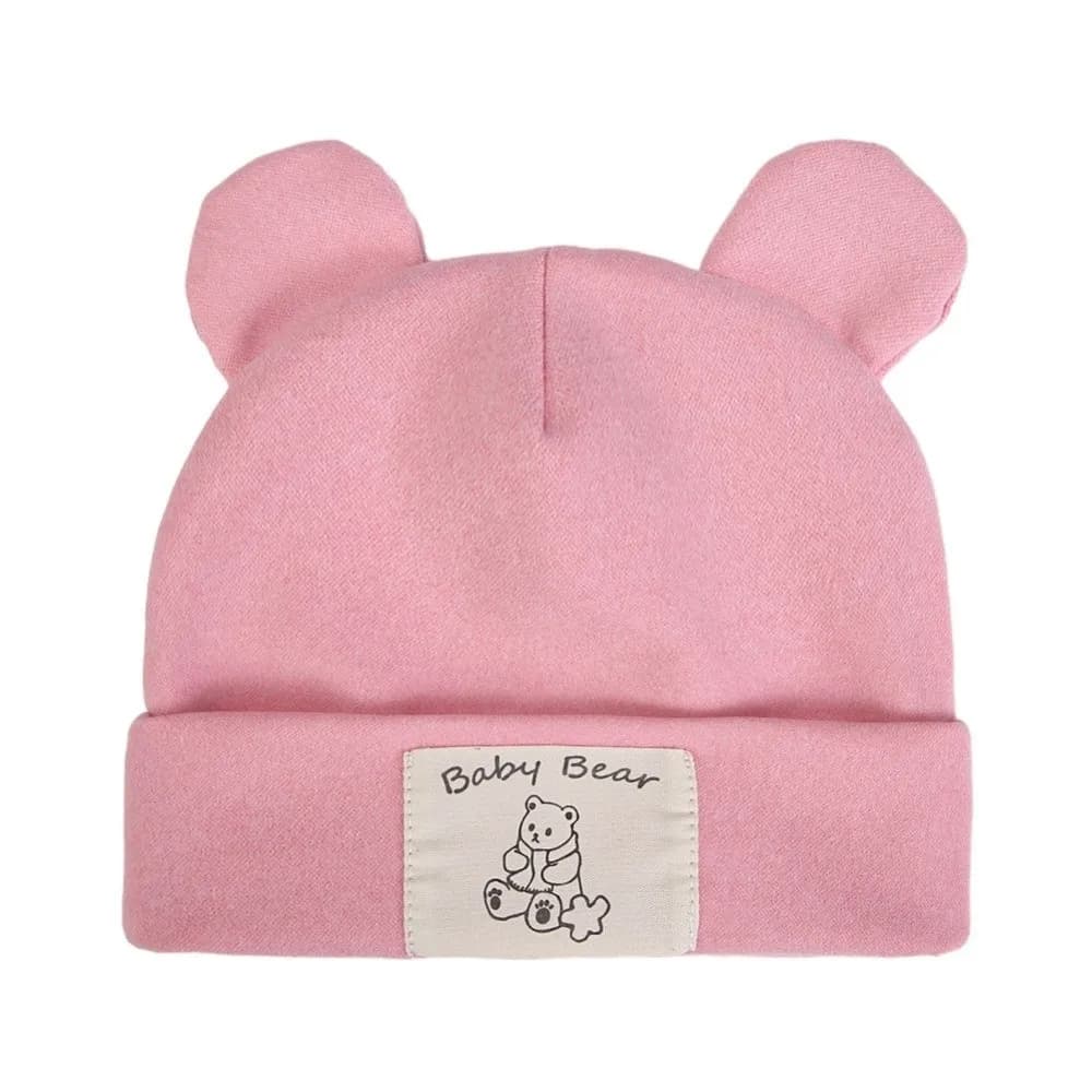Fashion Warm Beanies Bonnet Cute Bear Ear Windproof Pullover Hat Cold Proof Ear Protection Cap Autumn Winter