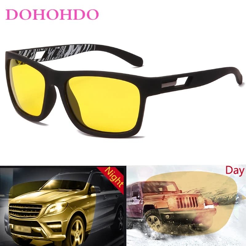 Polarized Sunglasses Male Woman Driving Shades Male Night Vision Eyeglasses Luxury Brand Designer Anti-Glare Goggle UV400 Lentes