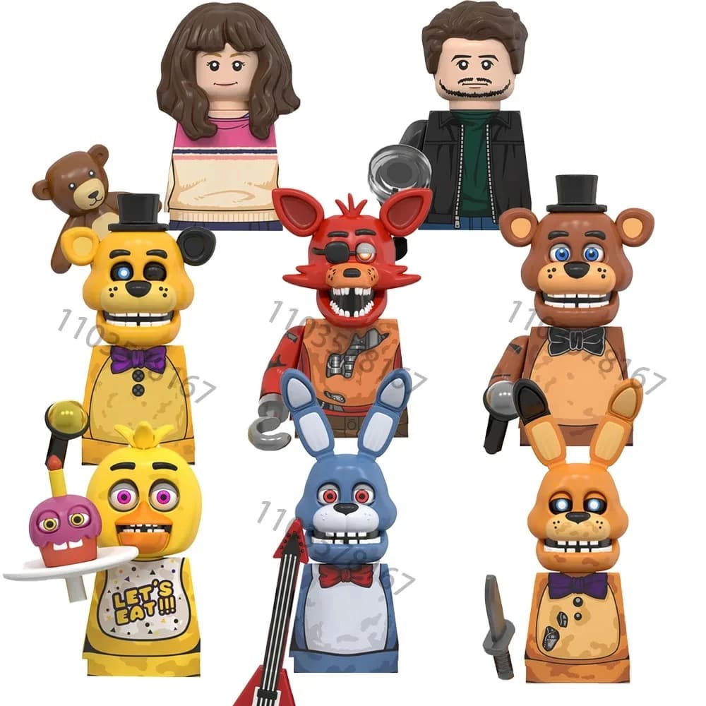 @WM6170 Mattoncini Modello Anime Cartoon, Mini Puzzle Thriller Horror Compatibili, Giocattoli da Costruzione, Regali di Compleanno per Bambini