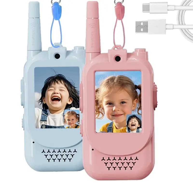 MACH-Cartoon Pager Walkie Talkie Video per Bambini con Chiamate ad Alta Definizione per Bambini e Comunicazione Genitore-Figlio