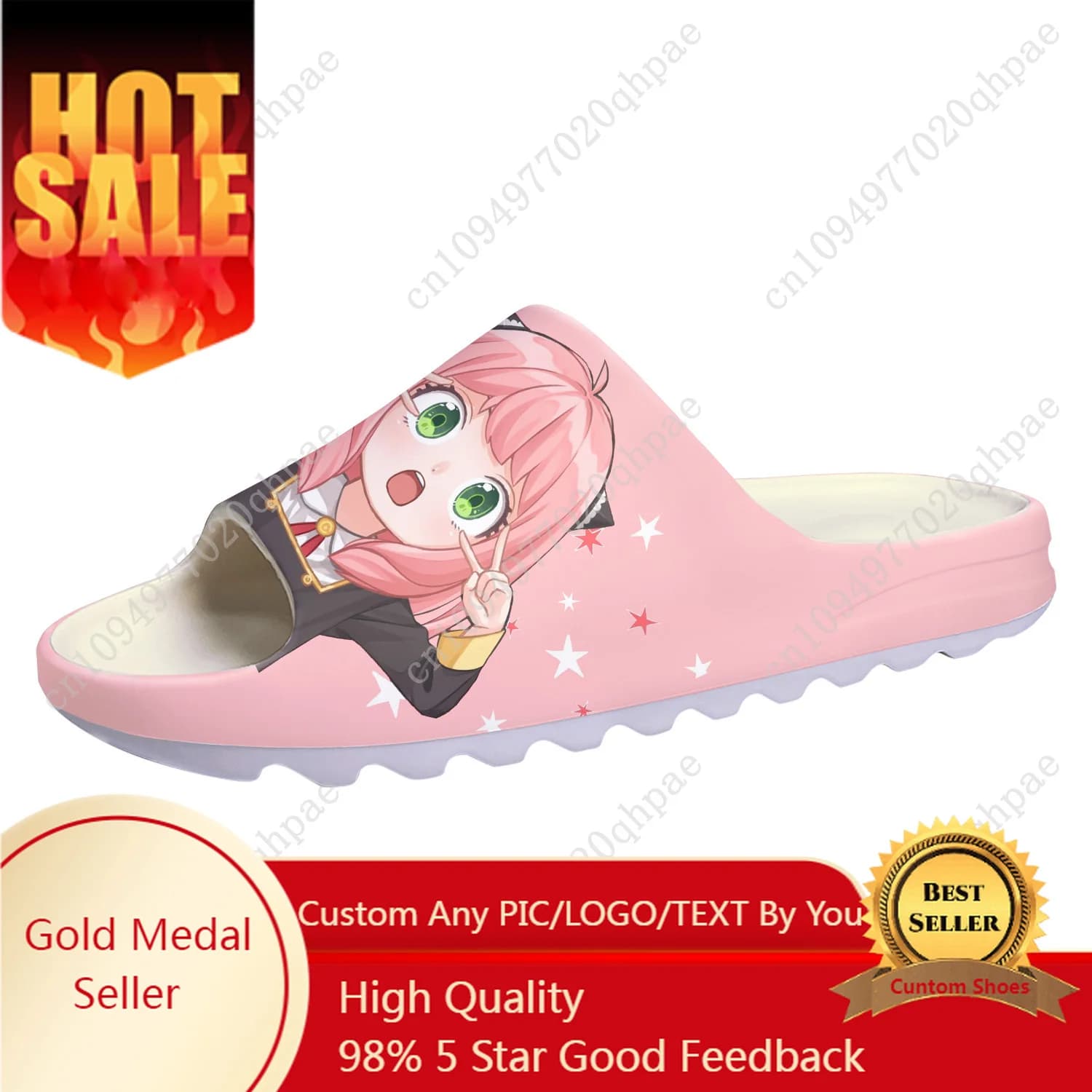 SPY×FAMILY Custom slippers with Soft sole, Home shoes, Water Shoes, Bath slippers and beach for Men, Woman and Boy