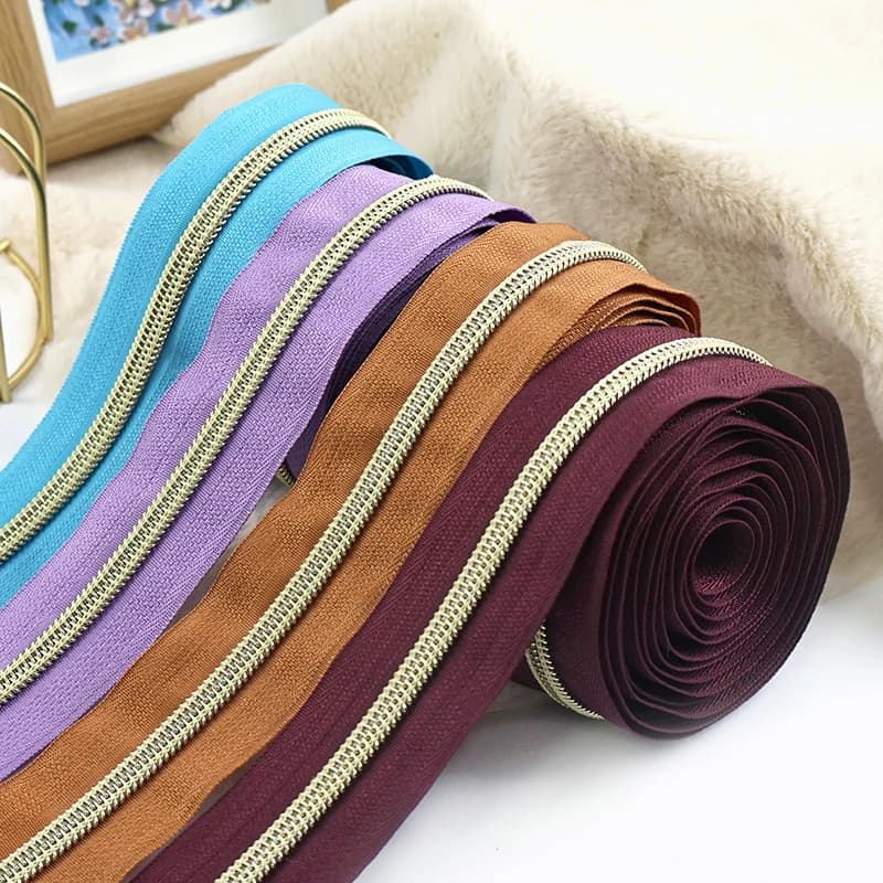5/10/20M Meetee 5 # Cerniere in Nylon per Riparazione di Valigie, Zaini, Giacche e Cappotti, Kit di Accessori per Cucito e Riparazioni