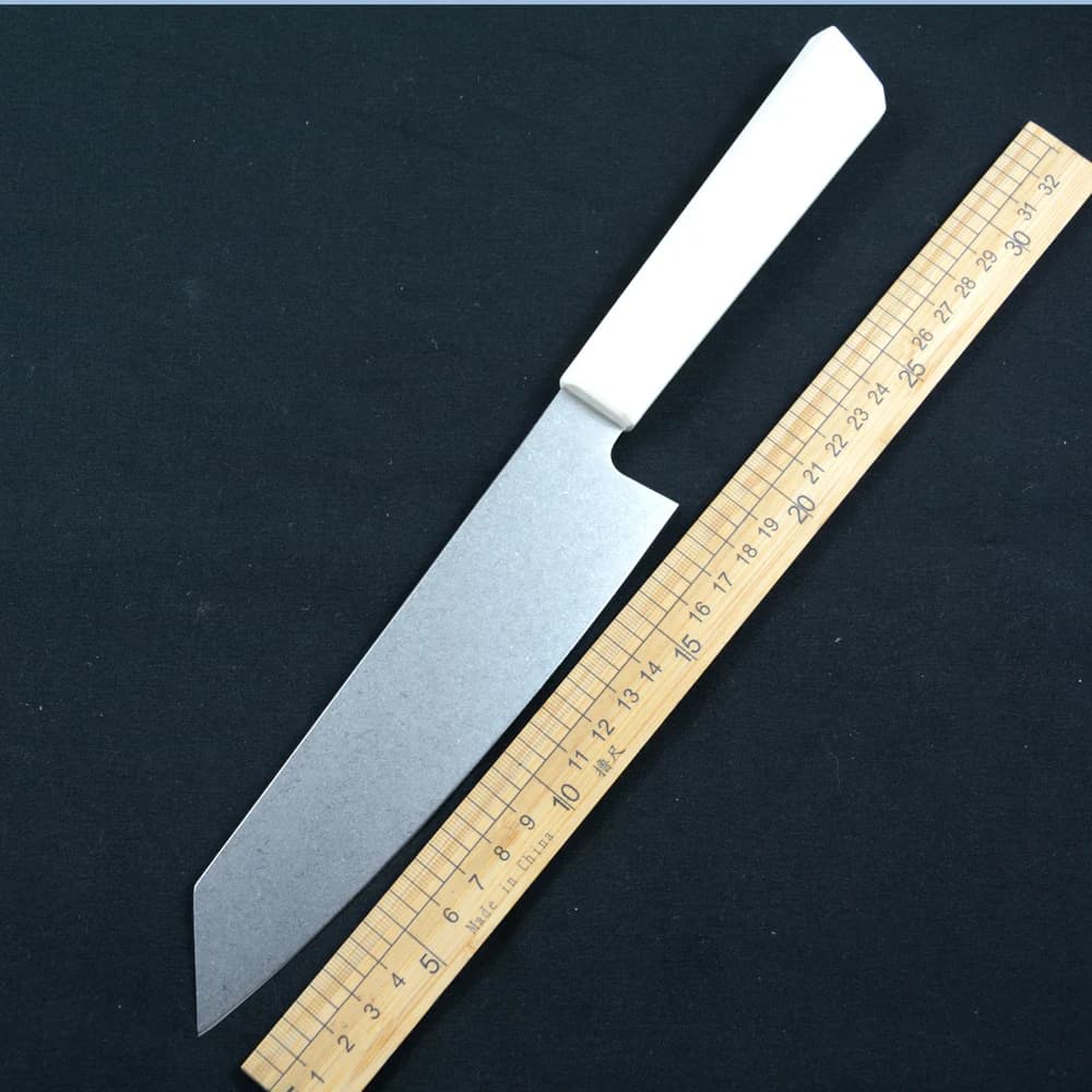 TWOSUN TS909 Coltello da chef 7 pollici 14C28N Manico in plastica con lama lavata in pietra per cucina quotidiana