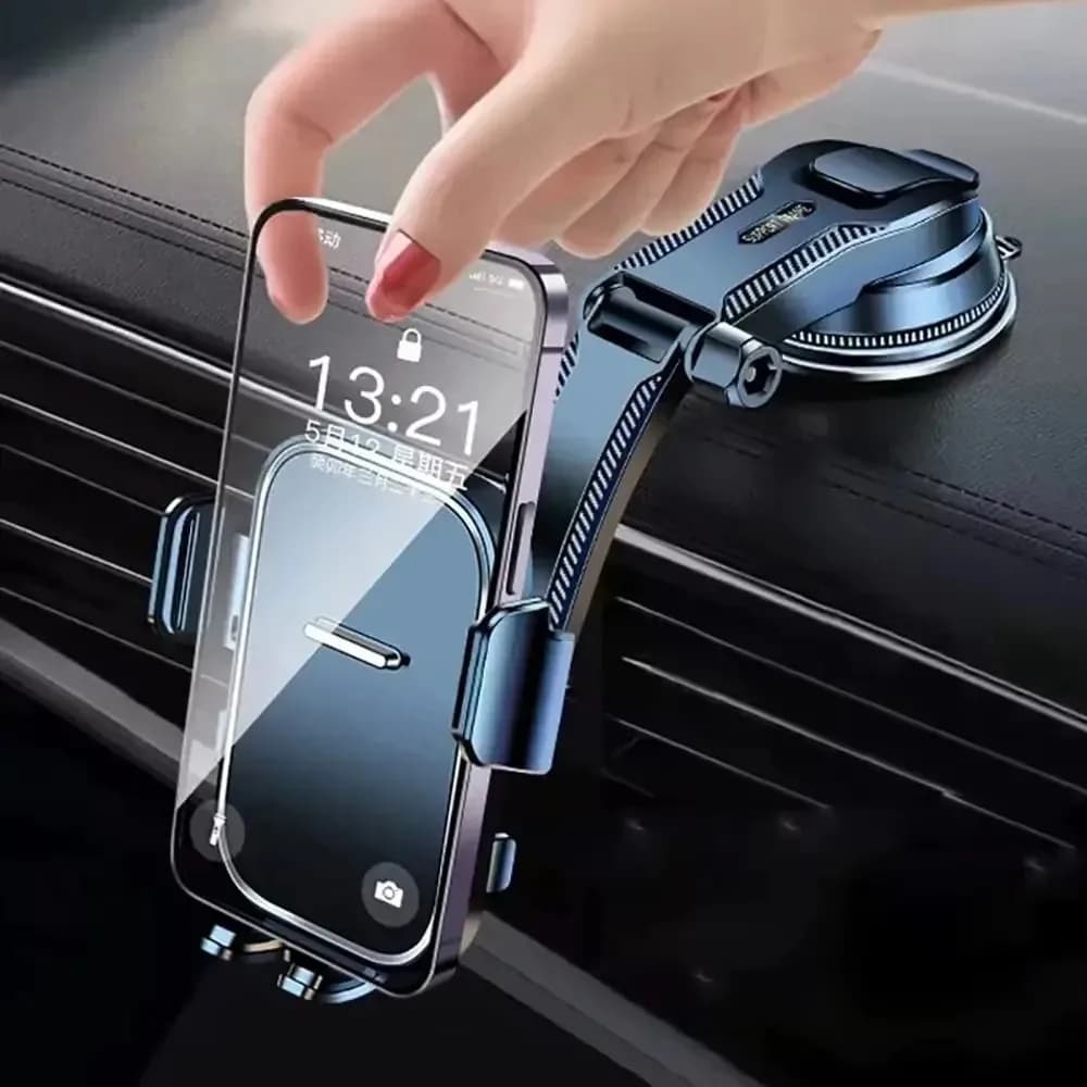 Car Phone Holder Universal Suction Cup Phone Stand Car Dashboard Windshield Desk Mount for GPS Navigation Secure Hanging Bracket