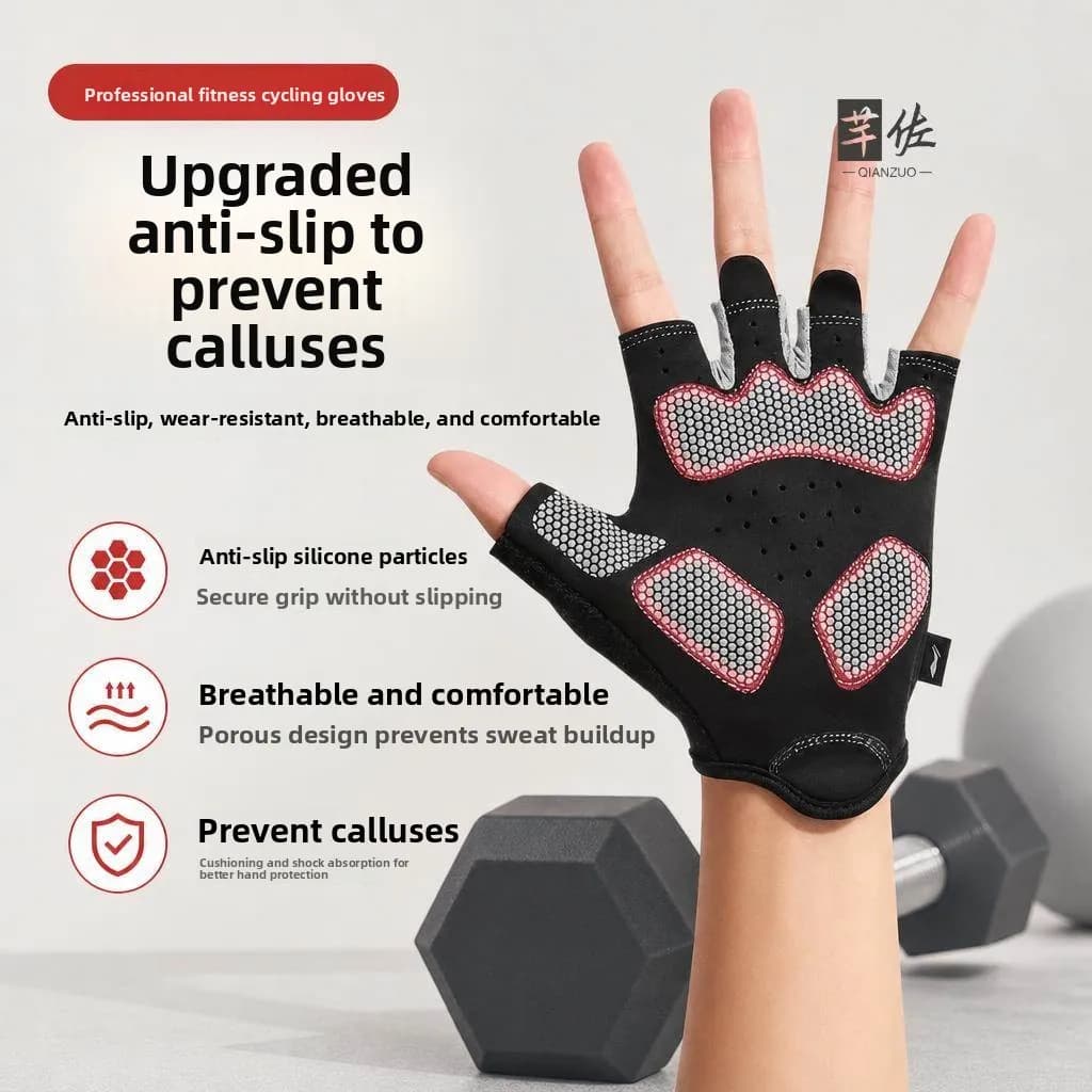 Fitness Cycling Gloves Anti-Slip Weightlifting Single Bar Pull-Up Training Gloves for Men And Women Prevent Calluses