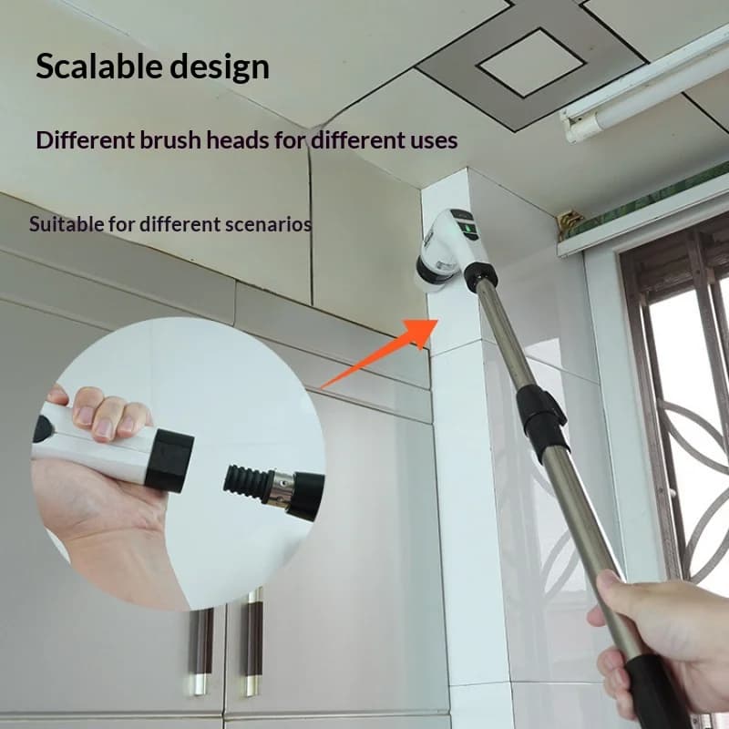 HOMEFISH Wireless Cleaning Brush, Rotating Brush for Bathroom, Kitchen, Toilet, Multipurpose Cleaning Tool