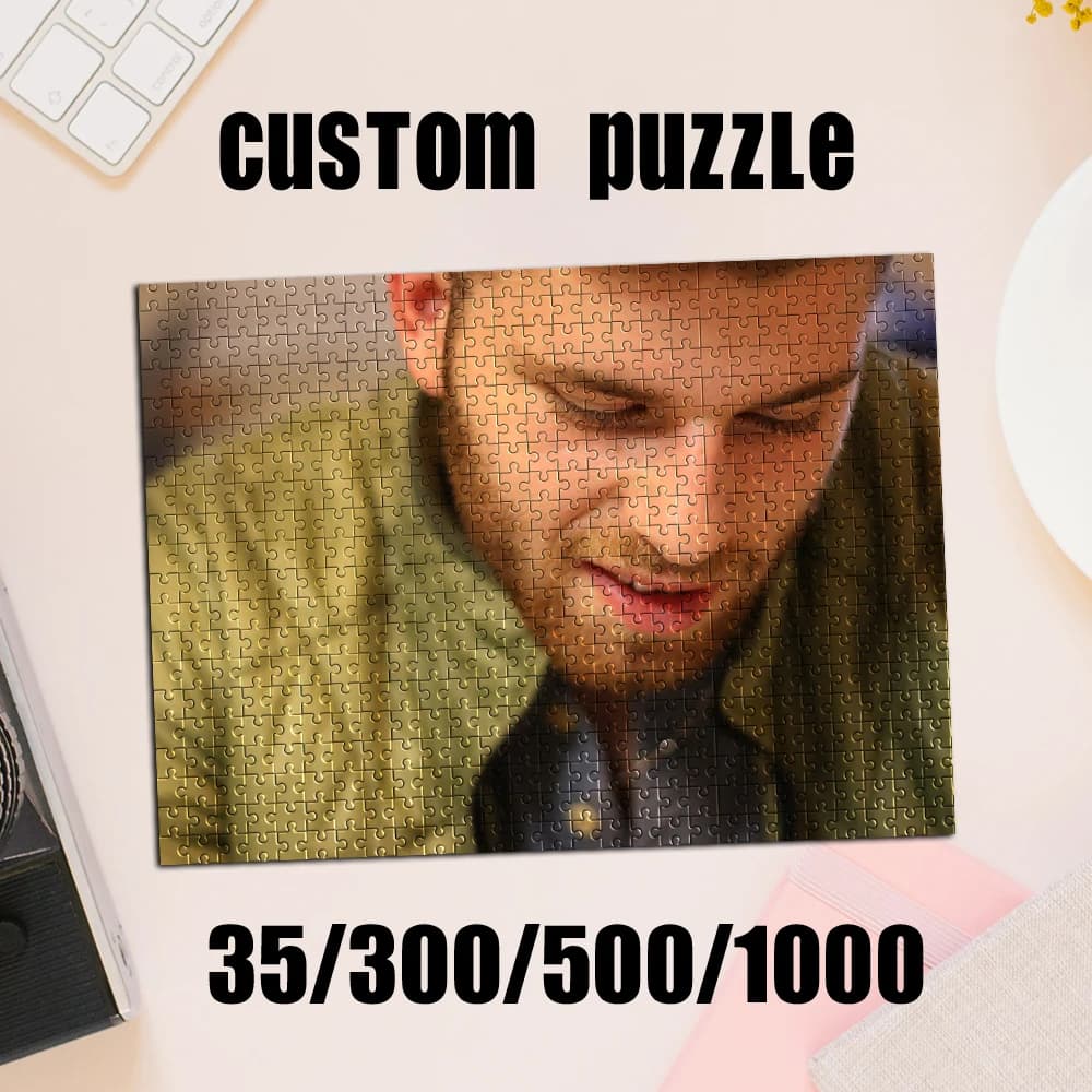 Puzzle Personalizzato con Foto 35/300/500/1000 Pezzi, Puzzle Fai-da-Te con Foto Personalizzata, Ritratto Personalizzato, Regalo di Compleanno Fatto a Mano
