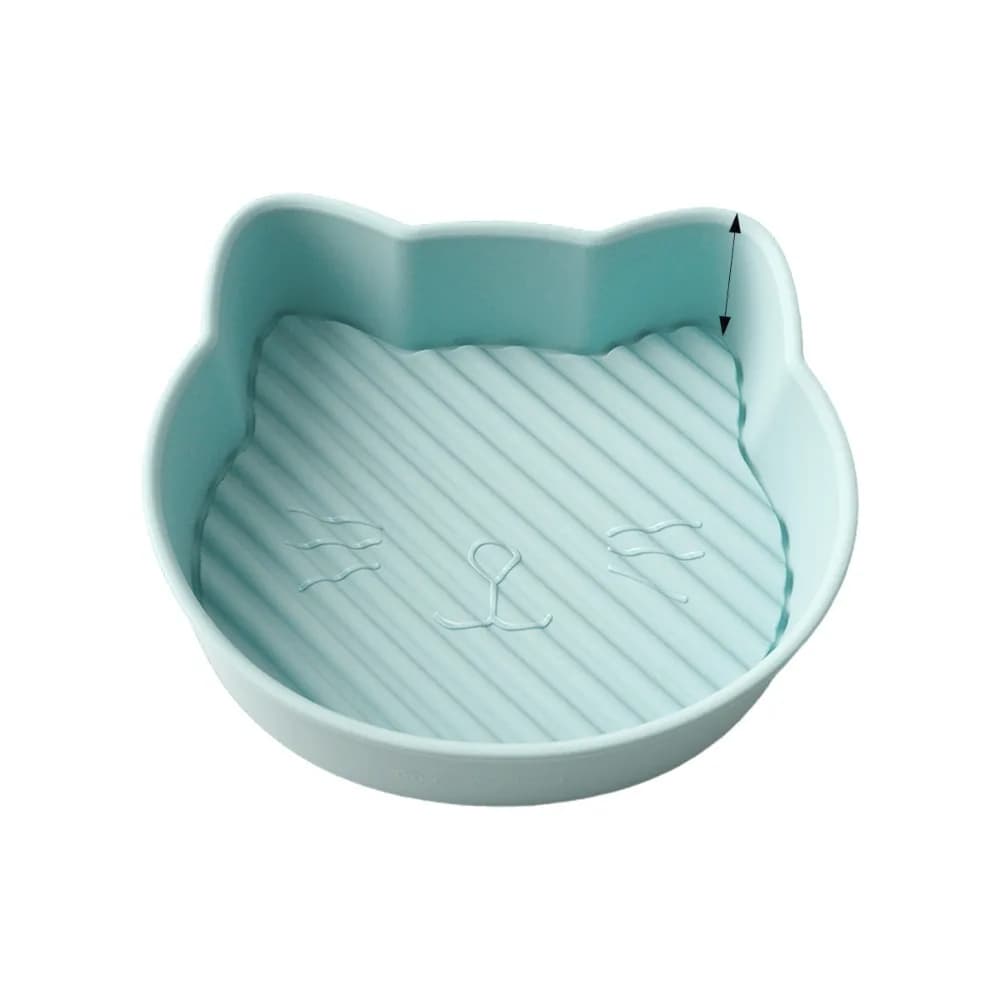 Teglia da Forno a Forma di Gatto Antiaderente in Silicone, Resistente al Calore, per Friggitrice ad Aria e Microonde, per Cottura Dolci e Pasticceria, Utensile da Cucina