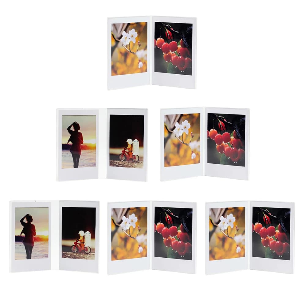 1-9 pz 3 pollici V Design cornice trasparente trasparente per Fujifilm Instax Mini 8 9 25 50 7s 11 pellicola fotografica immagine decorare
