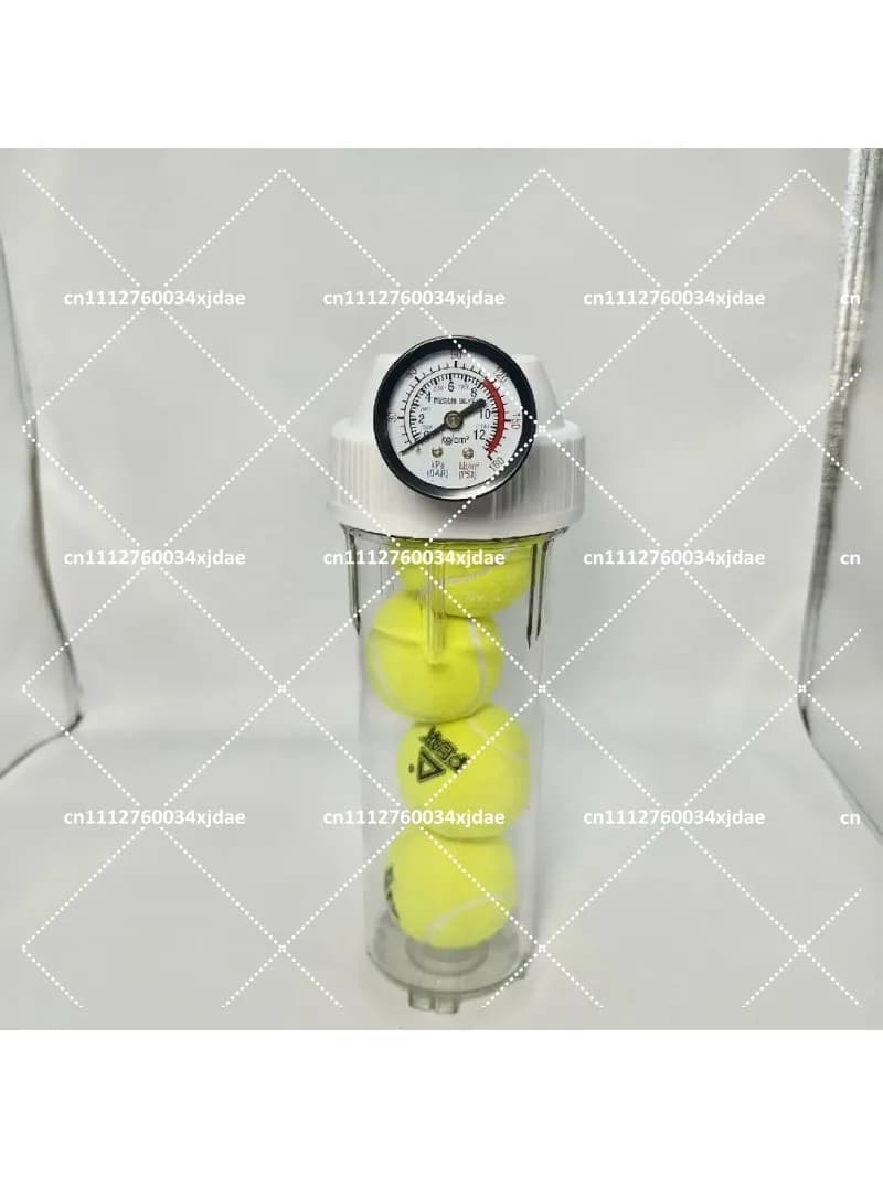 Tennis Pressure Tank for 4/8 Balls, Leak Proof, Inflatable, Extends Ball Life