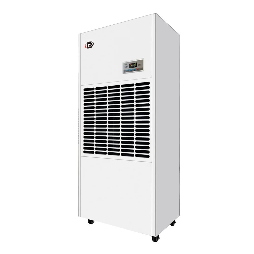 Deumidificatore Industriale Verticale da 240L/giorno, Deumidificatore per Seminterrato, Deumidificatore per Stanze di Coltivazione con Ruote per Facile Spostamento