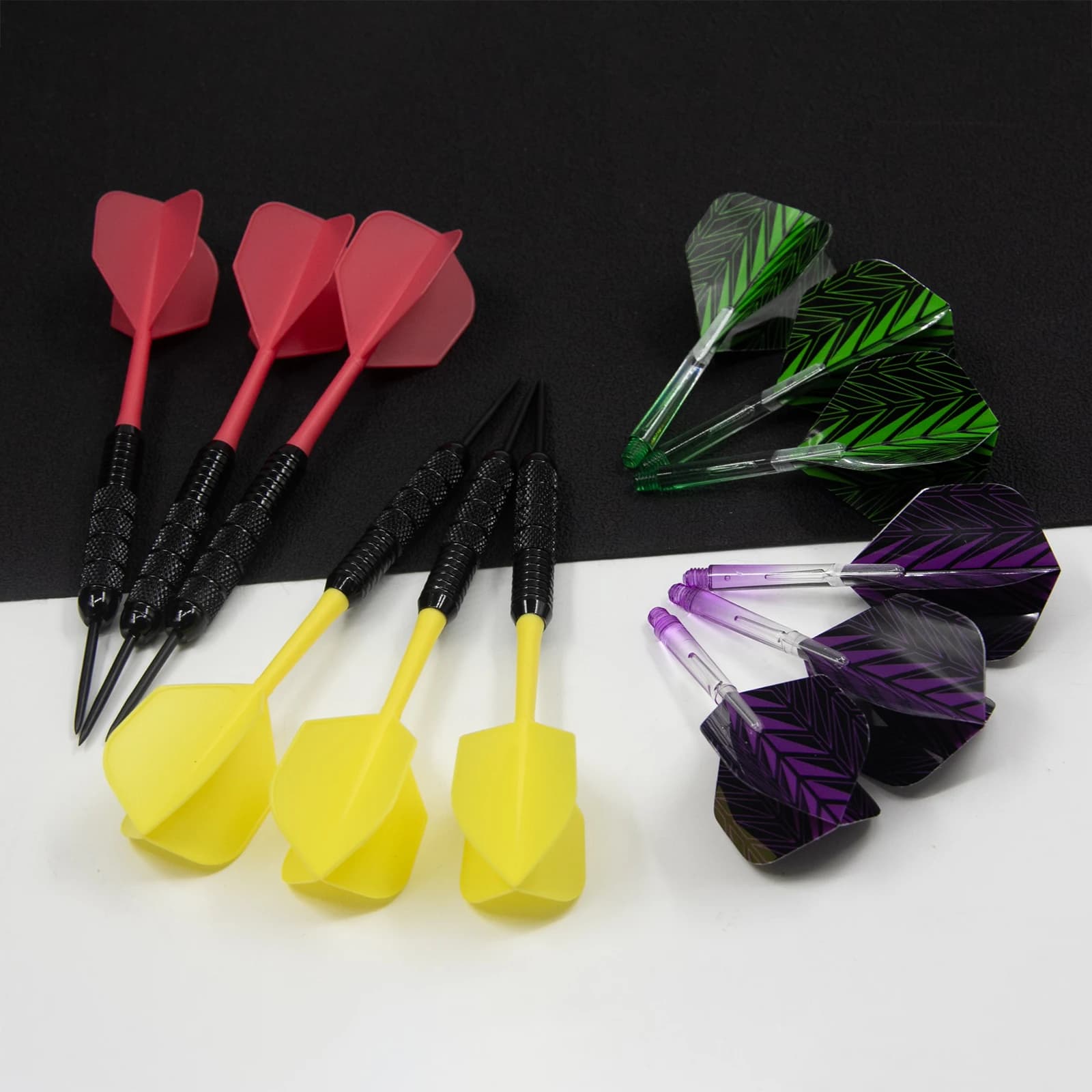 Huanqu Iron Dart Set Integrated Soft Tip Darts Professional Training Darts Universal Adult Dart Set Multi-Dart Combination Set