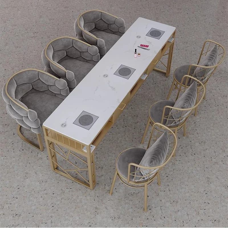 Lampada da Tavolo per Manicure, Portatile, per Professionisti, Organizzatore per Trucco, Tavolo Unghie Professionale, Arredamento per Salone