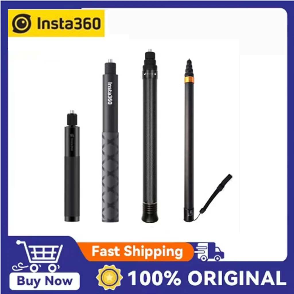 Per Insta360: Asta Selfie Invisibile 2-in-1 + Treppiede per Insta360 X3/X4/X4 AIR/X5/ONE X2/ONER/ONE X, Accessori per Action Camera