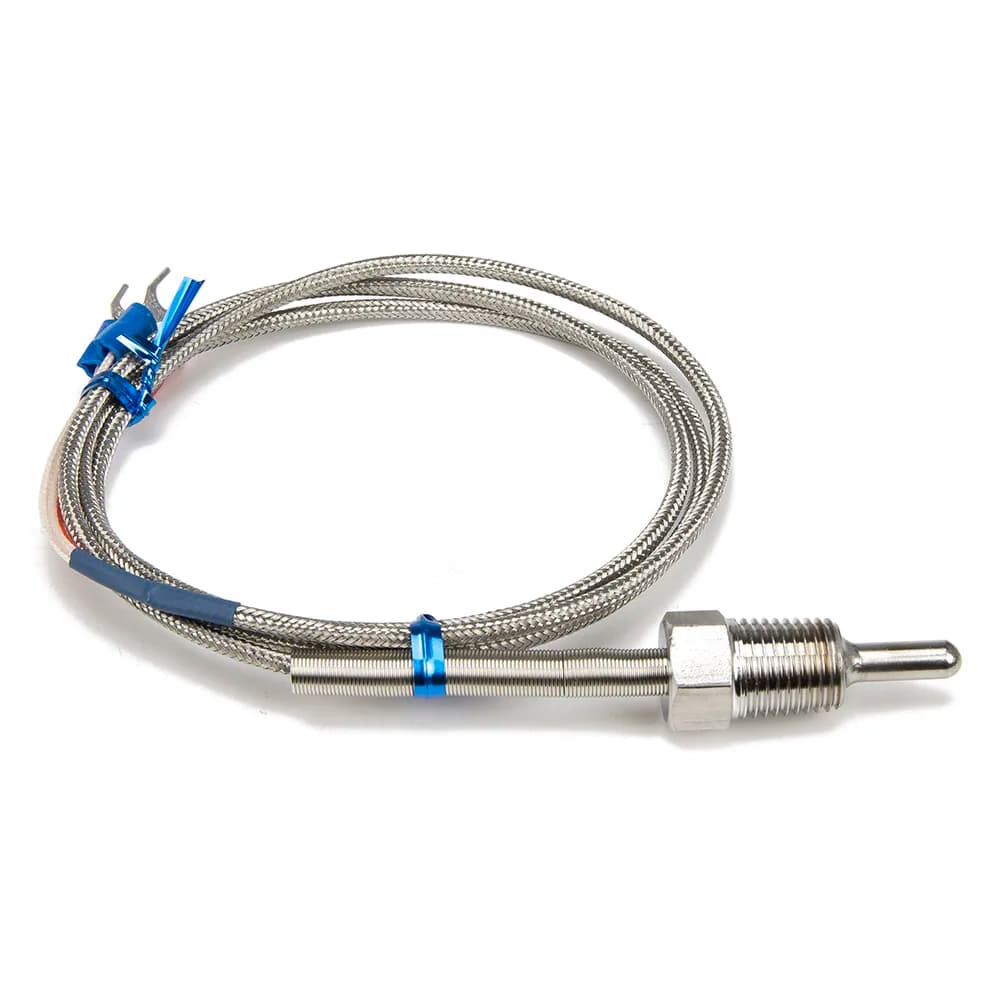 Temperature sensor 1/8 1/4 3/8 1/2 3/4 inch PT100 type thermocouple thermometer 3 wire shielded metal