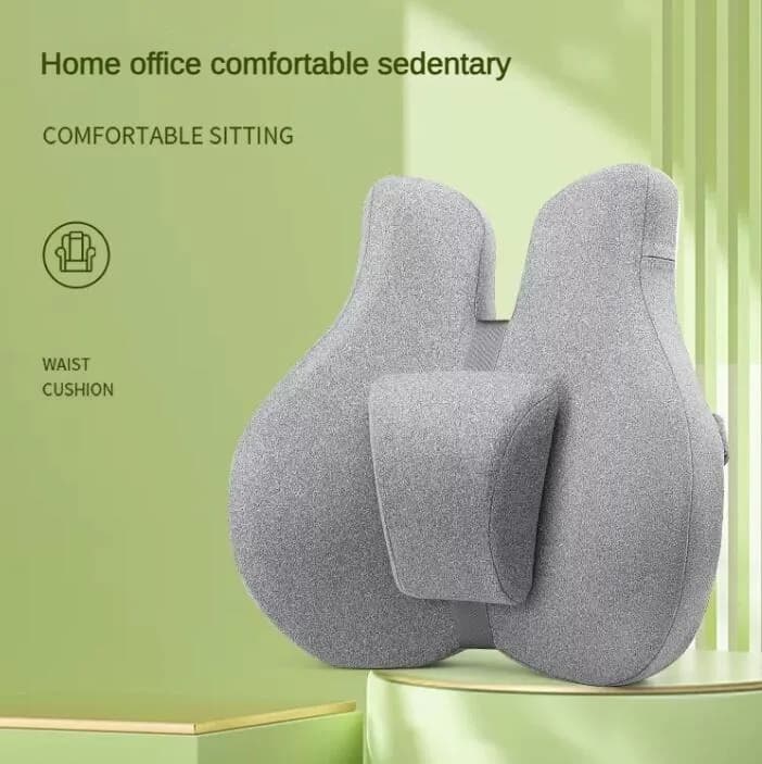 Cuscino di supporto lombare in memory foam per alleviare il dolore alla schiena, cuscino per sedile auto, morbido e confortevole per ufficio, casa e auto