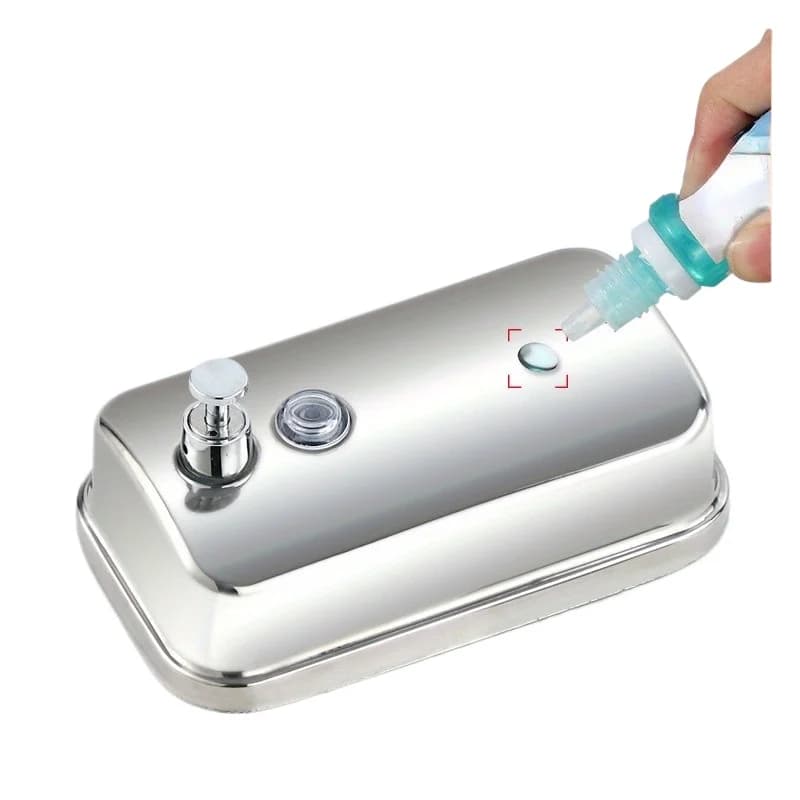 1PC 500/800ML Dispenser di sapone in acciaio inossidabile Montaggio a parete Bagno Cucina Hotel Ristorante Bottiglia di sapone per le mani
