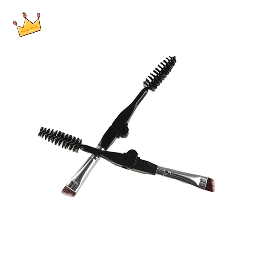 Personal Care Tool for Women, Portable Eyelash Separator, Mascara Applicator, Eyebrow Folding Brush, Double Eyebrow Angle Brush