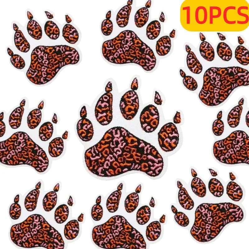 10 Pezzi di Patch Ricamate in Tessuto con Stampa Mucca, Coda di Sirena, Stampa Leopardata, Tartaruga, Decorazione per Vestiti e Lampada da Tavolo