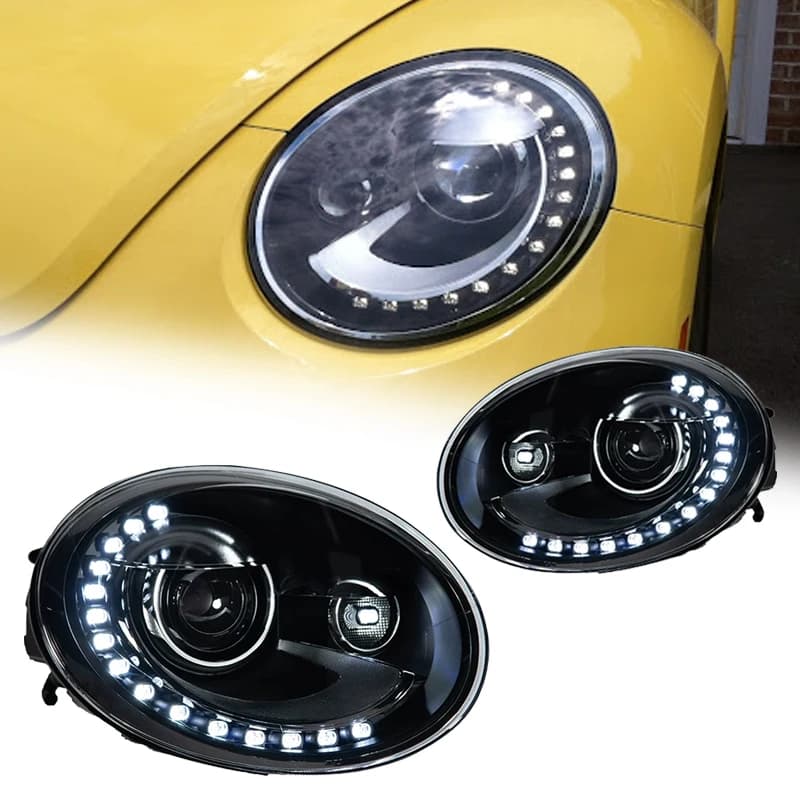Fari anteriori TYPY per VW Beetle 2013-2018, luci a LED per auto, luci diurne dinamiche, plug and play, accessori per auto