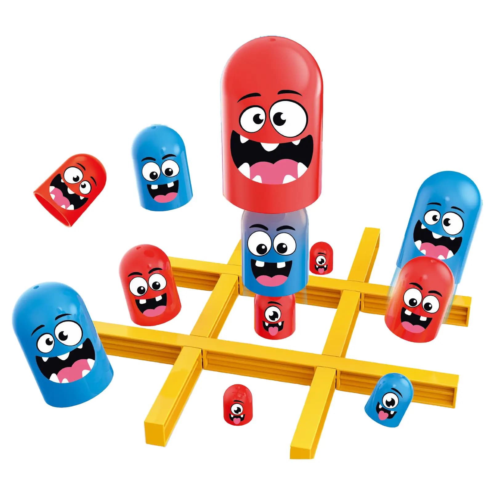 Tic-Tac-ToeFunny Monster Game, gioco da tavolo da tavolo, mini gioco per feste, regalo per bambini e adulti, giocattolo interattivo genitore-figlio