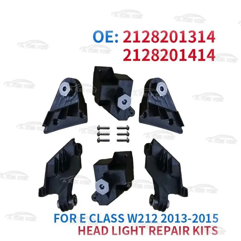 Coppia staffa kit di riparazione fari auto per Mercedes-Benz E Classe W212 2014-2016 vite faro 1 paia A 2128201314 A 2128201414