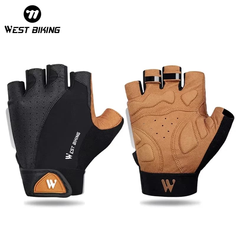 WEST BIKING sport cycling gloves half finger woman bike gloves MTB Running Fitness Gym Riding bike gloves