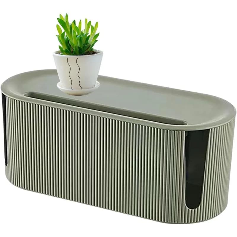 Organizzatore Cavi e Router WiFi da Scrivania 2025: Scatola Porta Cavi e Router Wireless Nordic Plug con Supporto per Cavo Dati