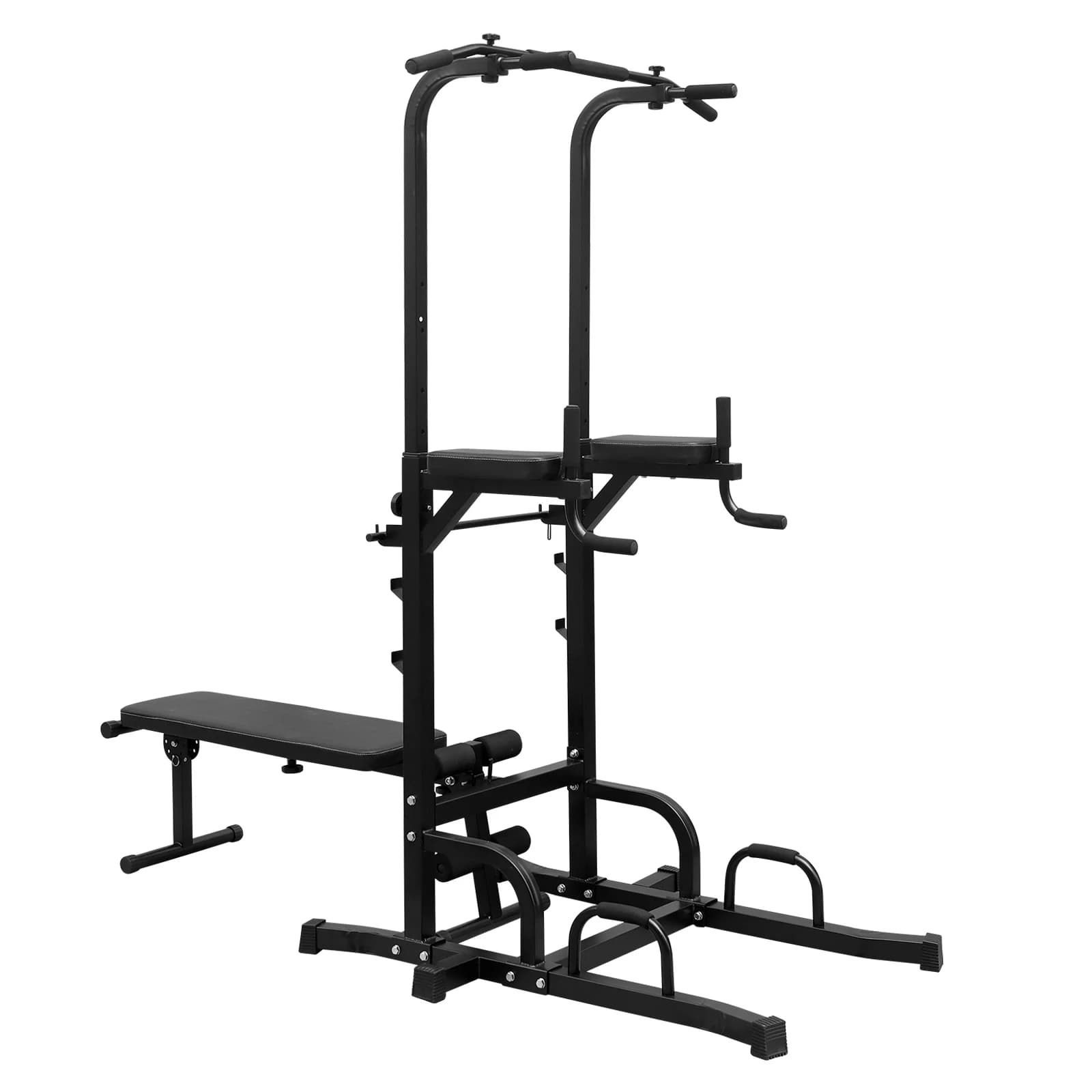 Power Tower with Pull Up Bar Dip Station height adjustable Dip Stand Heavy Duty Multi Function Fitness Rack