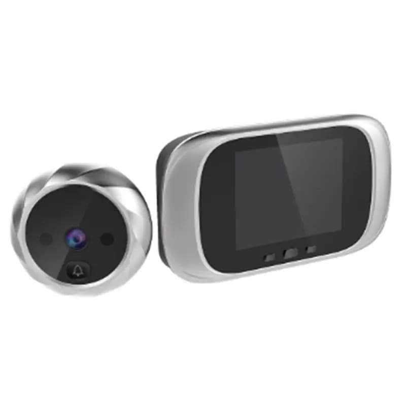 Spioncino digitale ABJN da 2,8 pollici con visione notturna e campanello - Telecamera per porta per un monitoraggio sicuro
