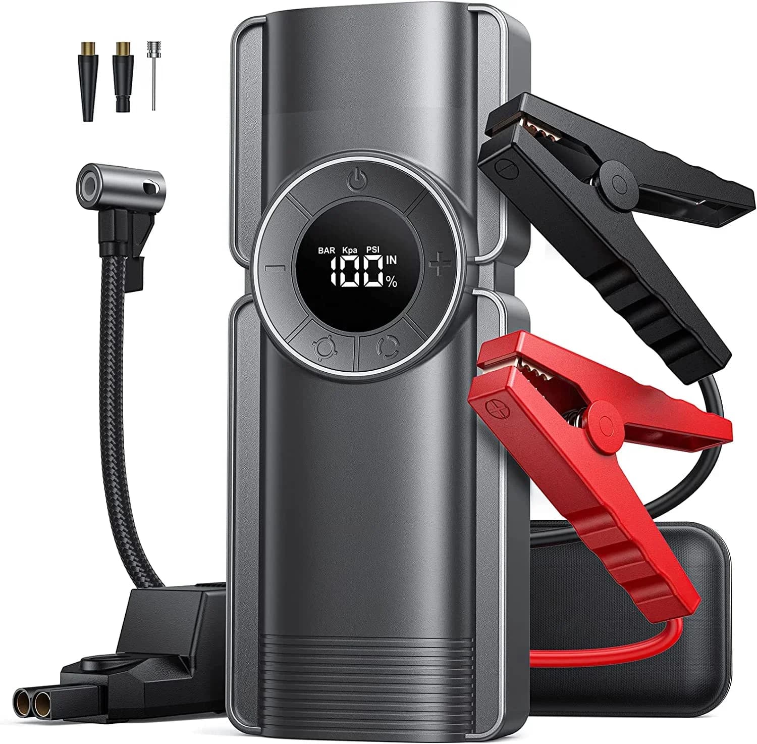 Avviatore di emergenza portatile per banca di potere al litio per auto con ponticello super condensatore da 20000 mah con compressore d'aria