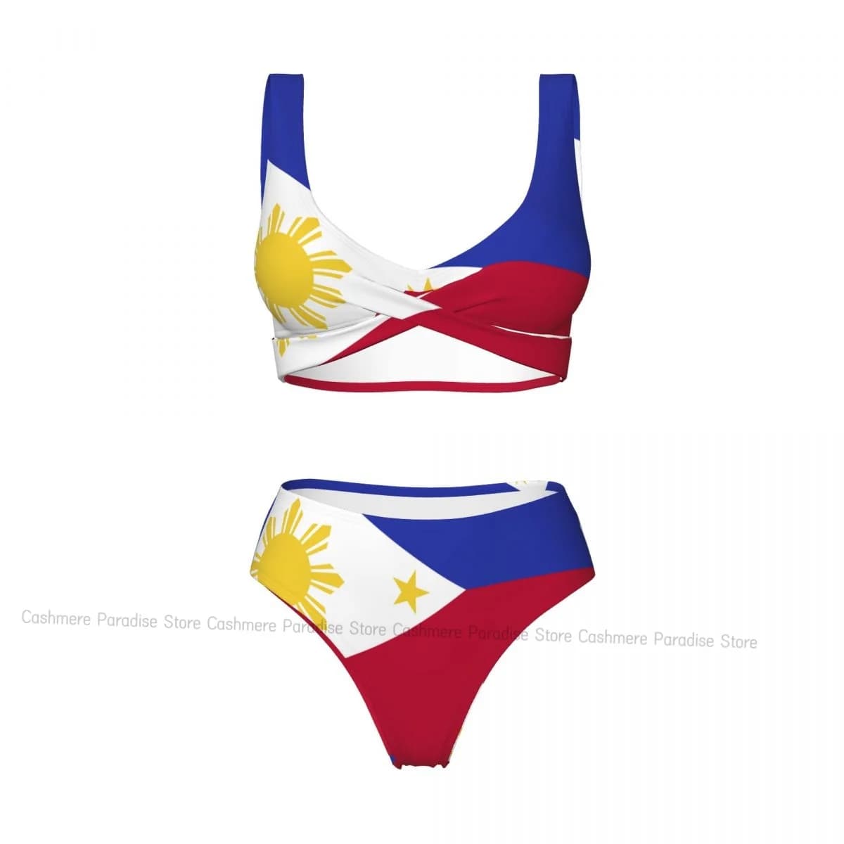 Philippines Flag Women Bikini Set Swimsuit Push Up Female Swimwear Bathing Suit