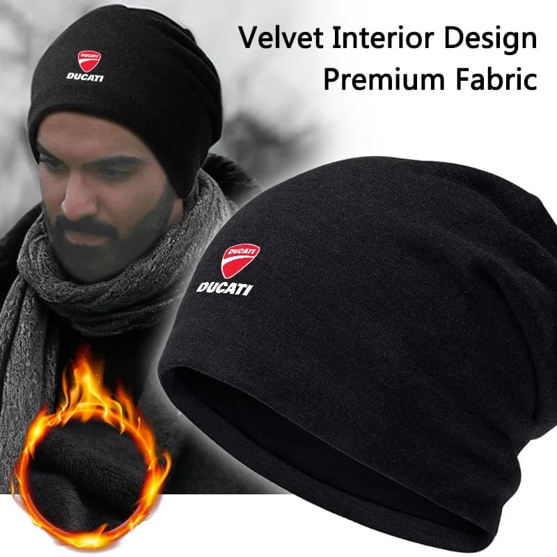 Motorcycle Adventure Bonnet Beanie Knitting Hat Women Men Unisex Warm Winter Skullies Beanies Caps for Ducati Panigale Scrambler