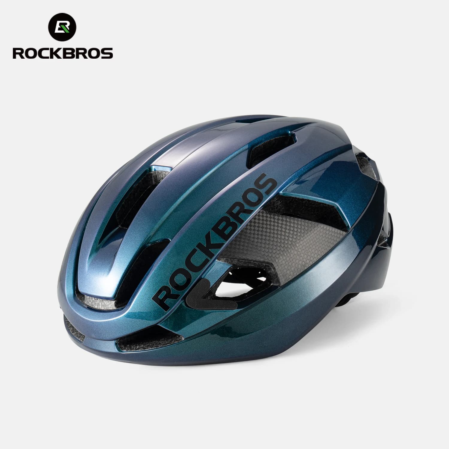 ROCKBROS Cycling Helmet Carbon Fiber Composite Safe Cycling Helmet Men Women Intergrally-Molded High-Density Foaming Bike Helmet